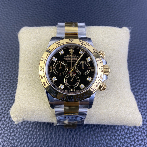 Chronograph -C-Factory -Black Yellow Steel- Silver 904L Steel- Automatic - 40mm