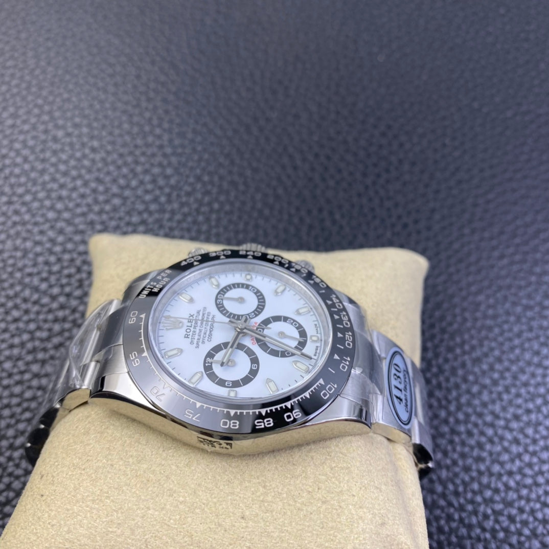 Chronograph -C-Factory -White Steel- Silver 904L Steel- Automatic - 40mm