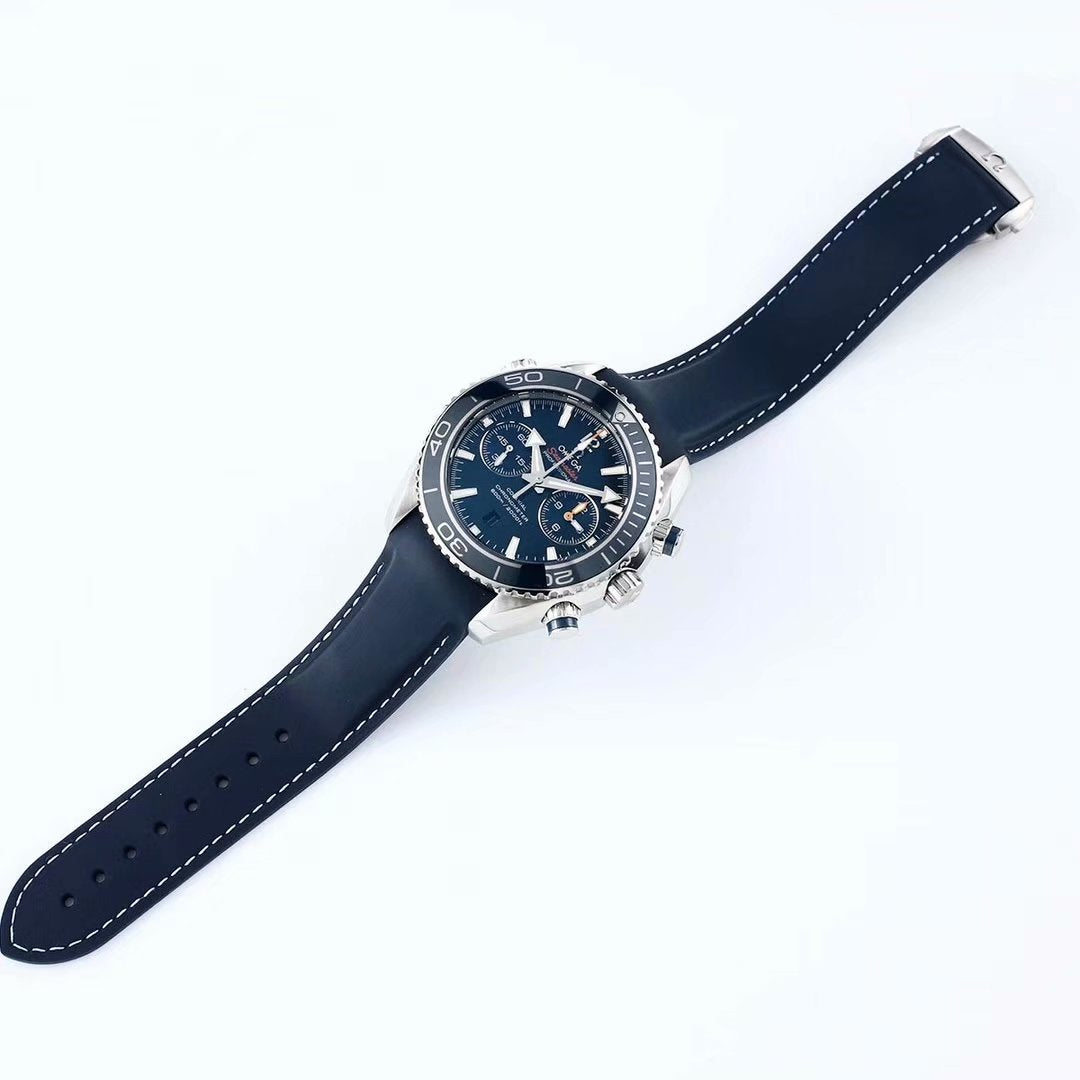Chronograph - Selfwinding- Blue Leather - Automatic - 45.5mm