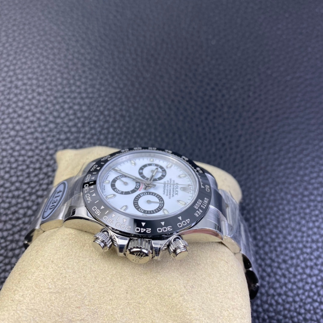 Chronograph -C-Factory -White Steel- Silver 904L Steel- Automatic - 40mm