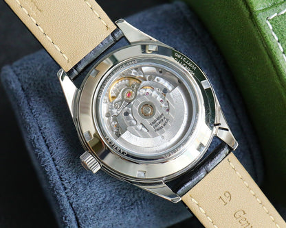 Green - Black Leather - Automatic - 41mm