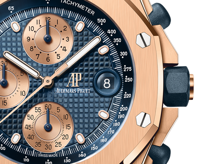 L Size -Blue OFFs - 904L Steel - Quartz- 43mm