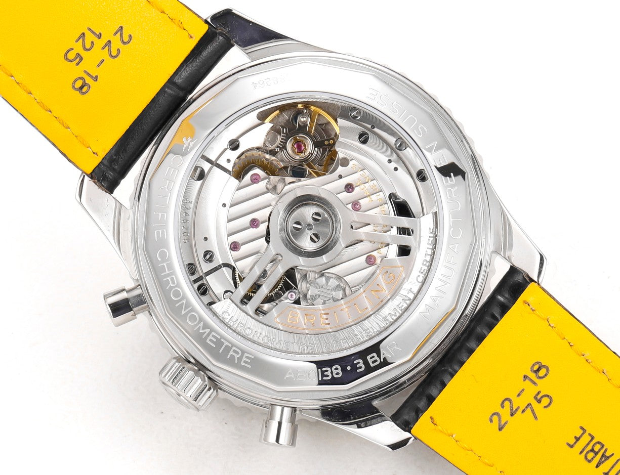 Chronograph - Blue Ceramic - Light Blue N-Timer - Black Leather - Automatic - 43mm