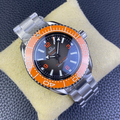 L Size Orange - Silver 904L Steel - Automatic - 45.5mm
