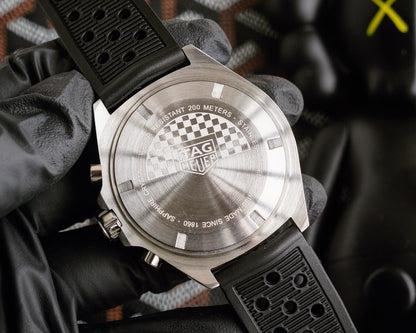 Chronograph - Black Rubber - Quartz - 41mm