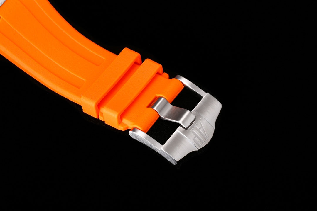 Chronograph -26703ST Orange - Rubber -Automatic - 42mm