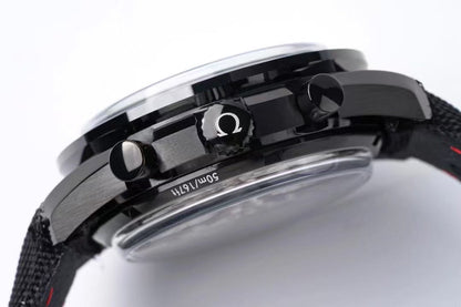 Chronograph -Moon back - Black - Black Rubber- Automatic - 44mm
