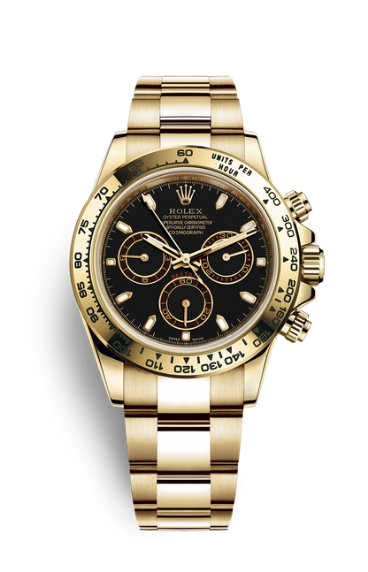 Chronograph -CLASSICAL STEEL WATCH-Yellow gold- Quartz-40mm