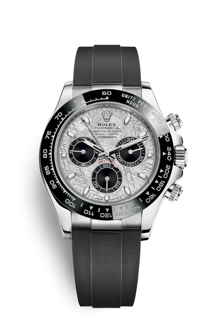 Chronograph -Meteorite Dial - Black Rubber- Quartz - 40mm